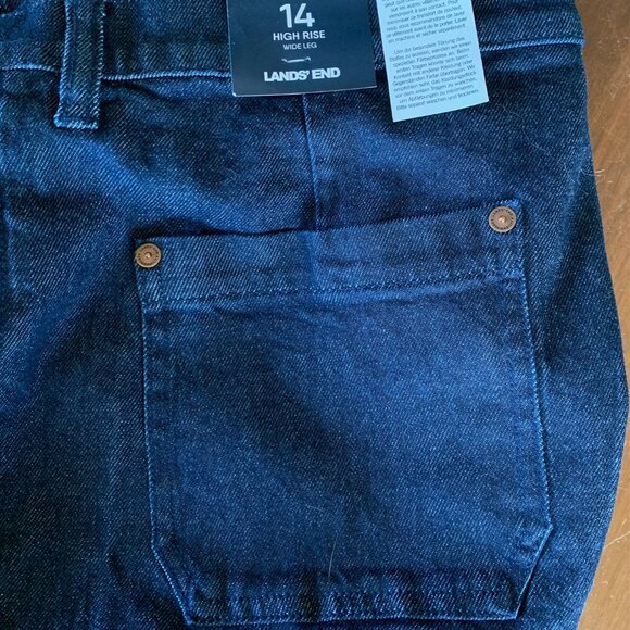 Lands End Wide Leg Jeans - Picture 7 of 7